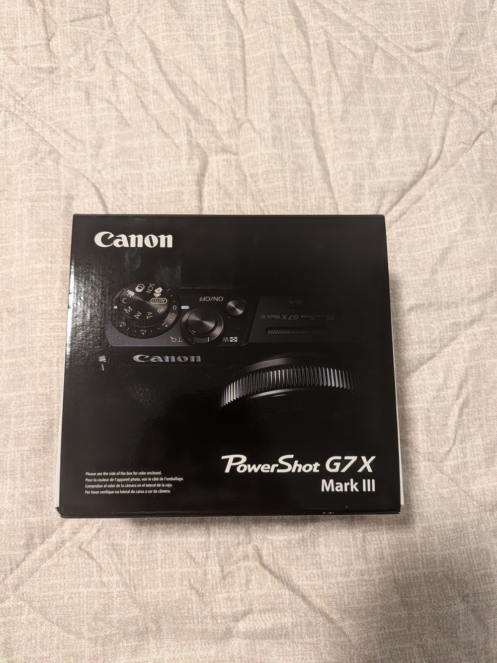 Canon PowerShot G7 X Mark III Black Compact Camera Boxed Packaging